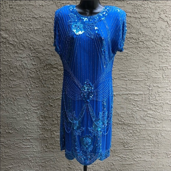 Lillie Rubin Dresses & Skirts - 🥶Vintage Beaded & Sequin Lillie Rubin Dress (S)